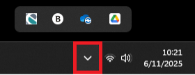 Caret icon screenshot