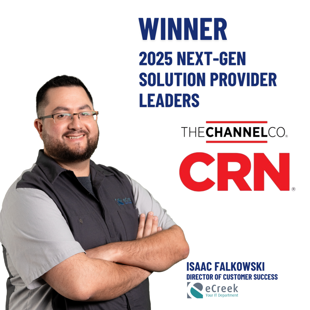 Isaac Falkowski, Director of Customer Success at eCreek IT Solutions, named CRN 2025 Next-Gen Solution Provider Leader.
