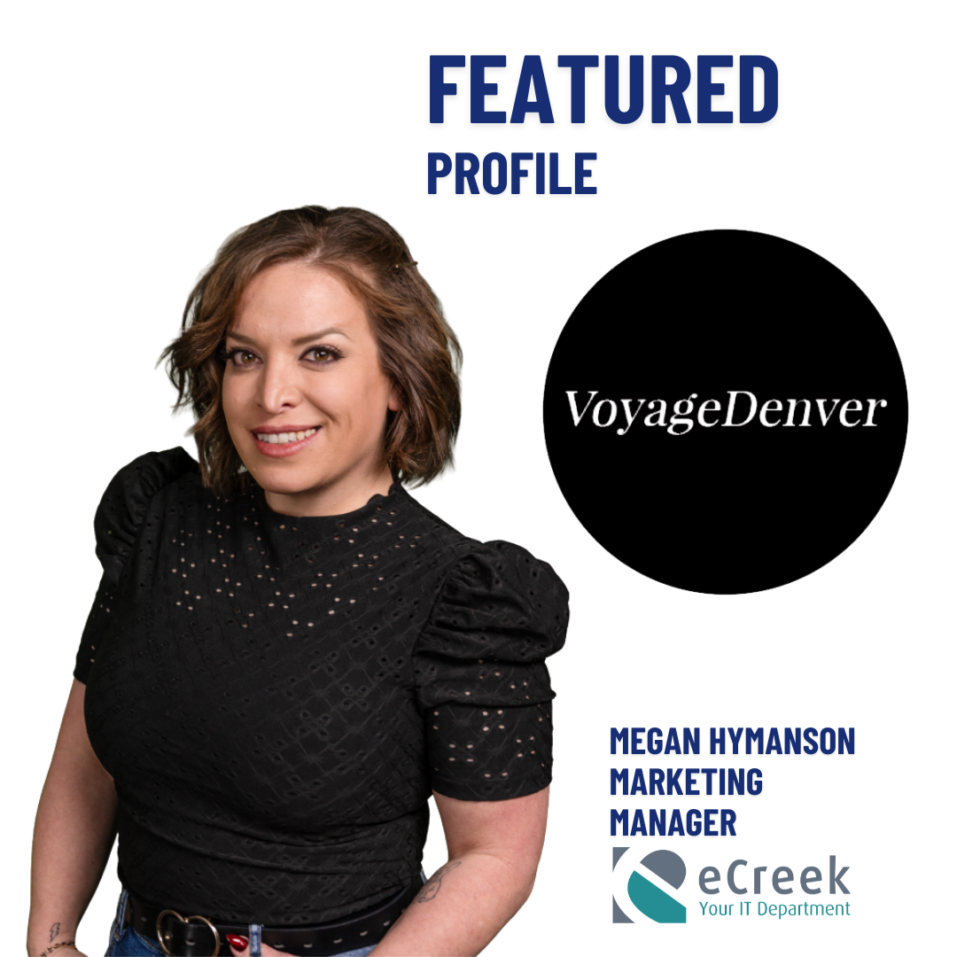 Megan Hymanson, Denver marketing strategist, featured in Voyage Denver discussing her transition from national campaigns to helping local businesses grow