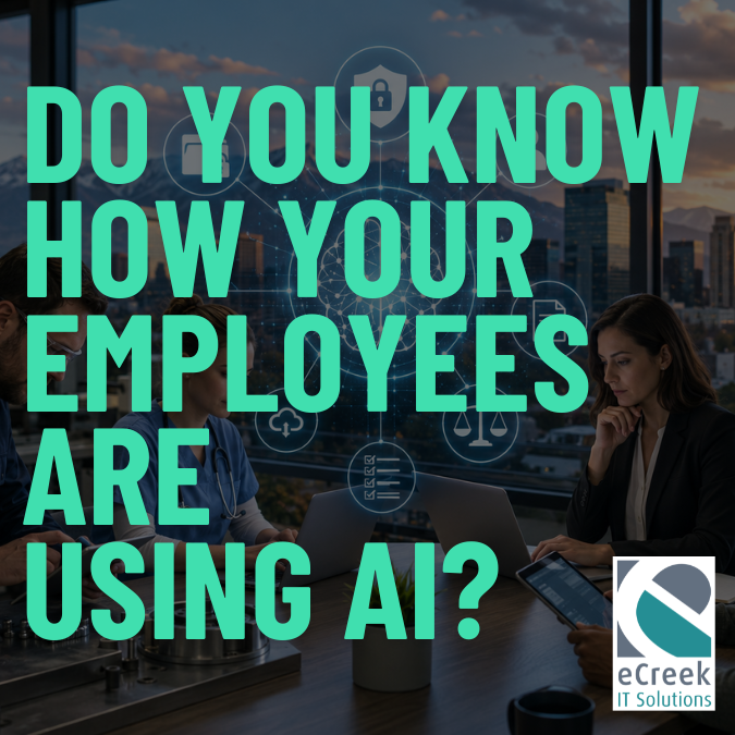 Employees are using AI in a Denver office representing AI adoption, cybersecurity, HIPAA, CMMC, and compliance for Colorado businesses.