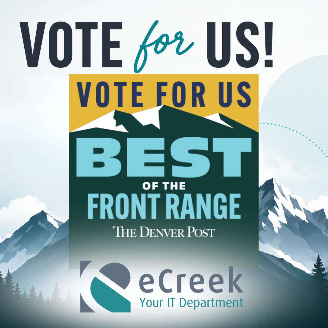 image that says vote for us. ecreek nominated for denver post Best of the Front Range.