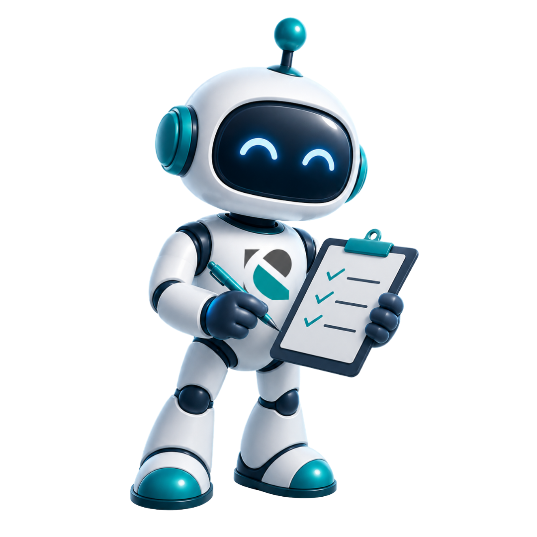 eCreek AI operations robot mascot