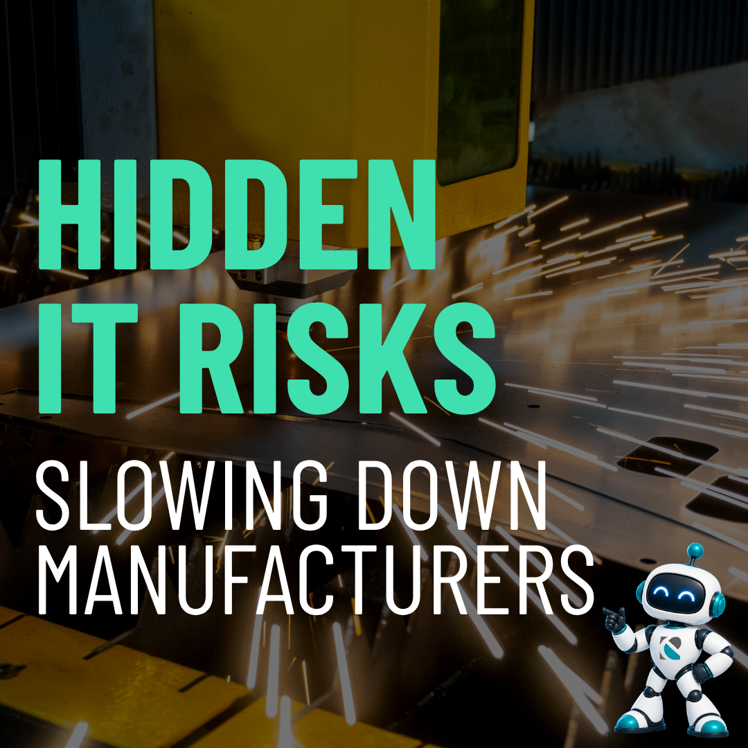 Colorado manufacturing facility with connected production equipment illustrating hidden IT and cybersecurity risks.